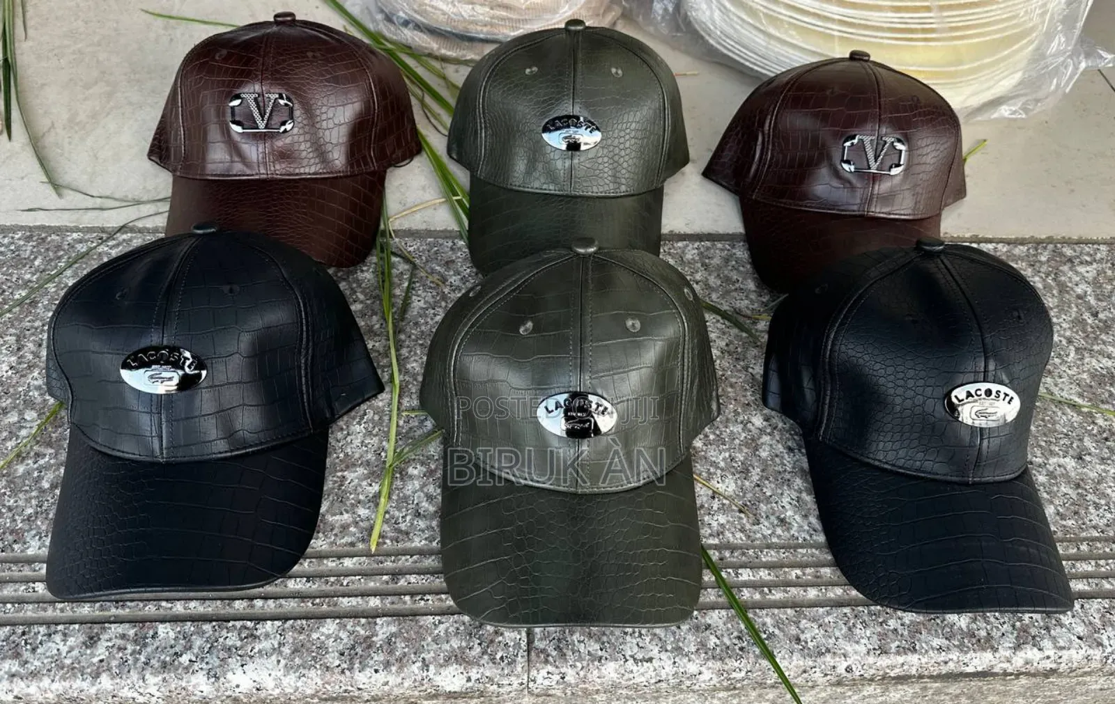 Lacoste Leather Cap