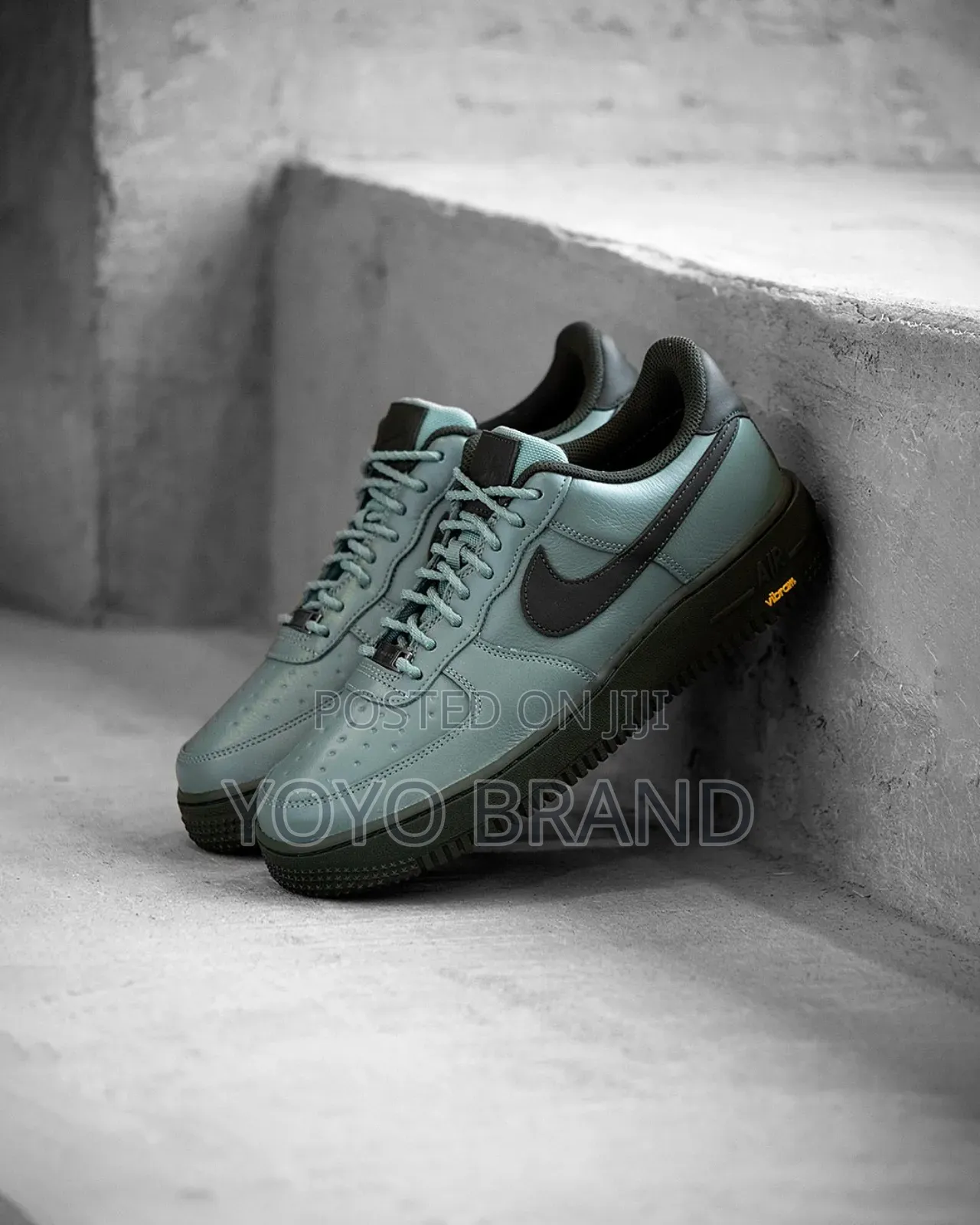Nike Air Force 1low 1gtx Vibram "Claygreen" Gore-Tex Water Proof Shoe