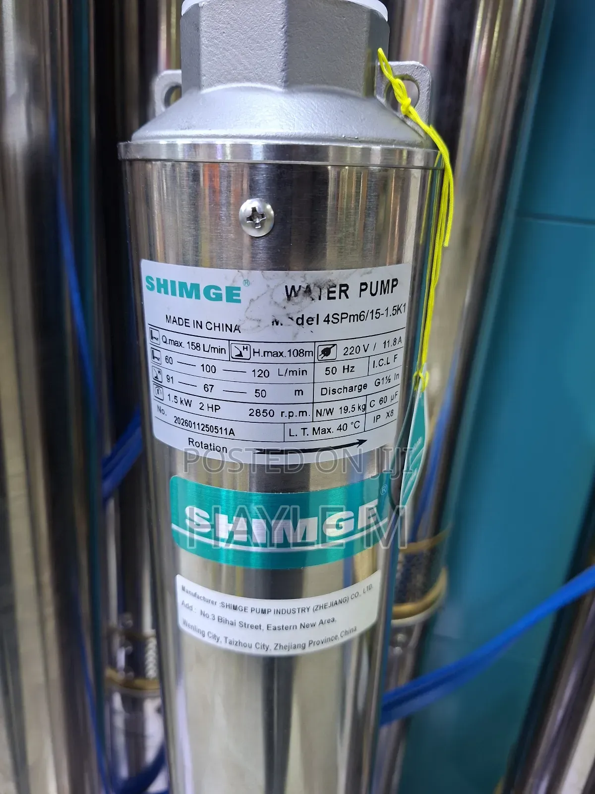 Borehole Pump 2hp