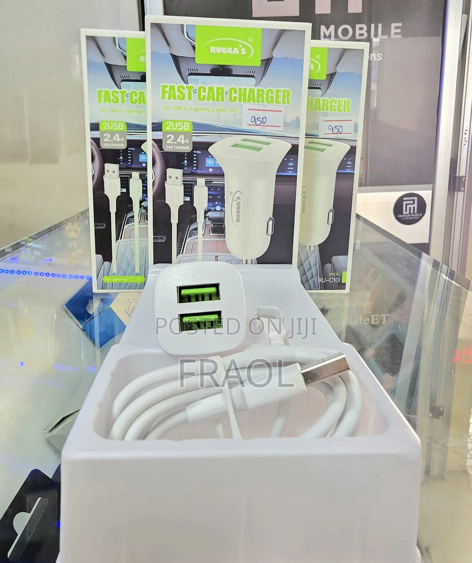 Ruggas Car Chargers 2.4a