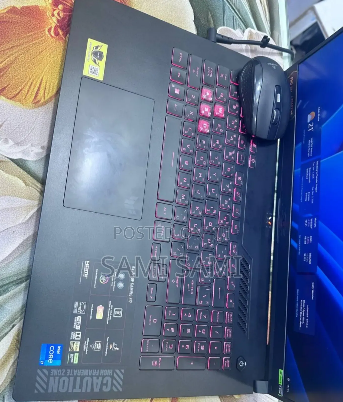 New Laptop Asus TUF Gaming A15 32GB Intel Core i7 SSD 1.5T