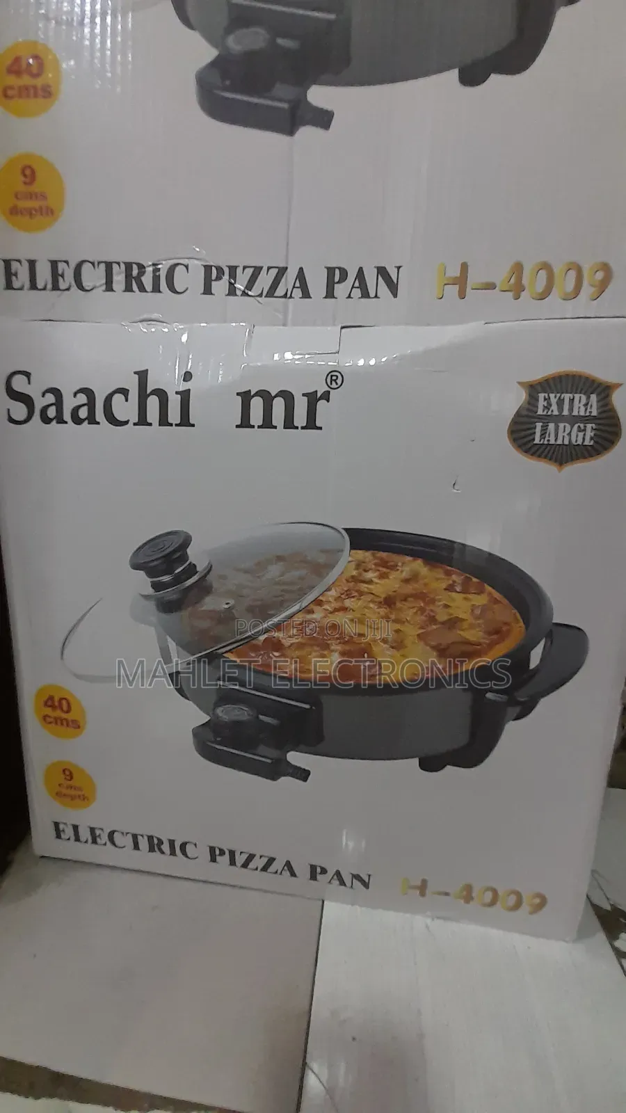 Saachi Electric Pizza Pan የፒዛና የዳቦ መጋገሪያ – Perfect for Crispy Pizza