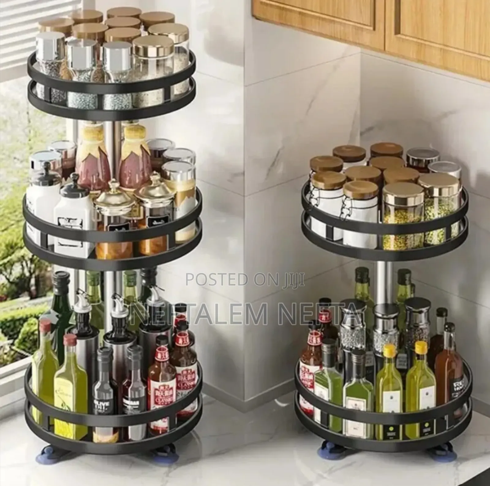 3 Tier Rotating Spice And Cosmotic Orgnizer