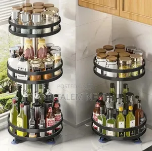 3 Tier Rotating Spice And Cosmotic Orgnizer