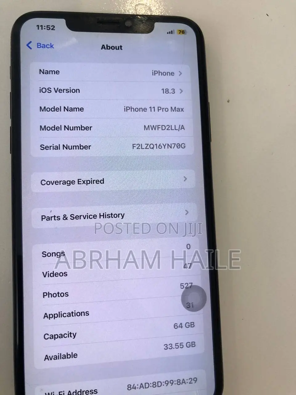 Apple iPhone 11 Pro Max 64 GB Gray