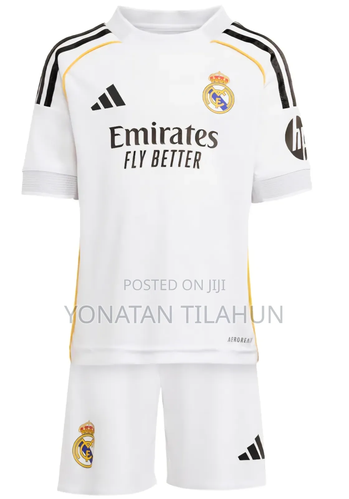 Real Madrid 2025/2026 White Kids Kit
