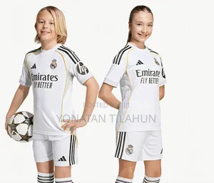 Real Madrid 2025/2026 White Kids Kit
