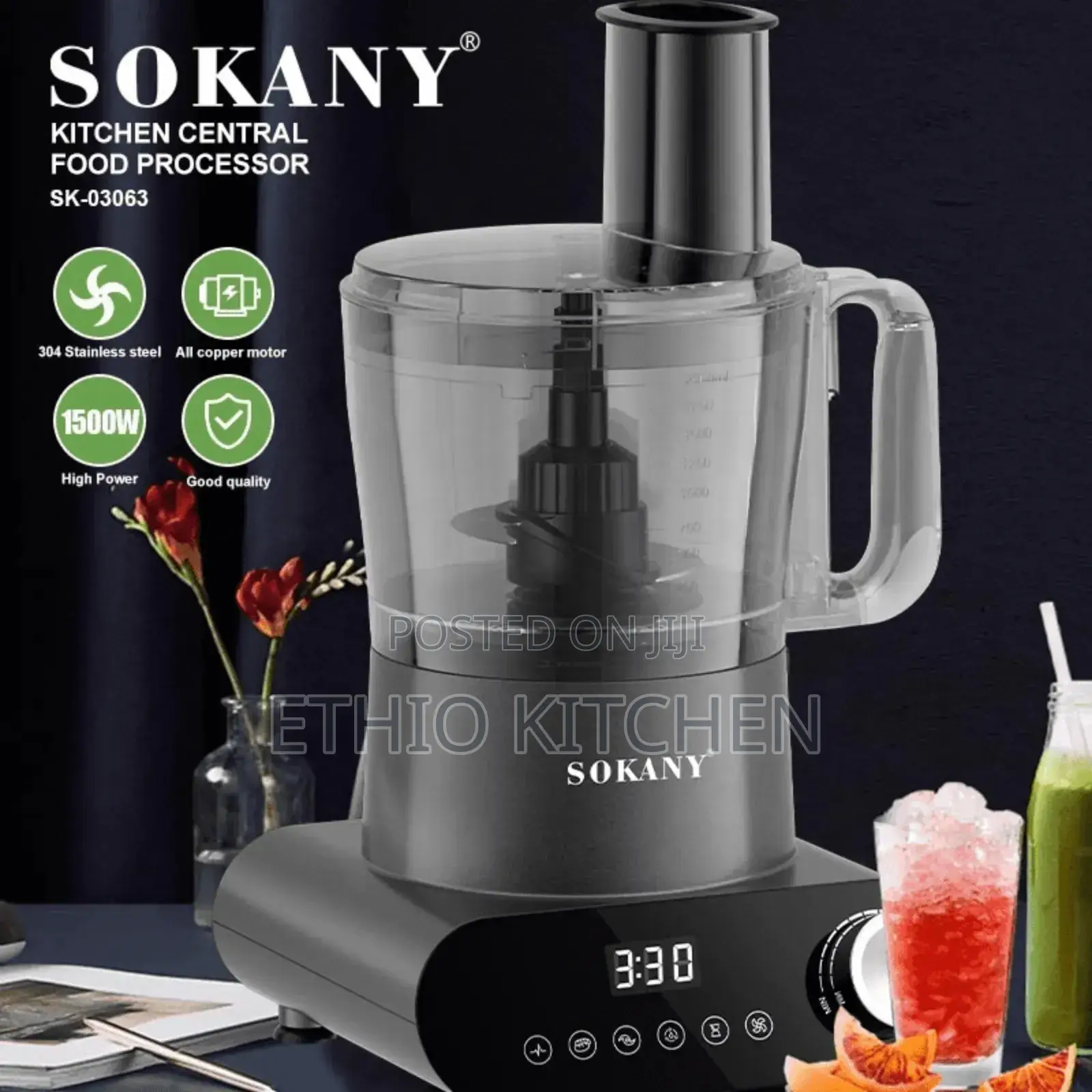 Sokany Digital Food Processor 7-in-1