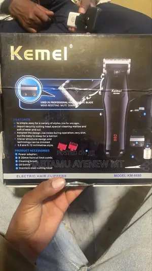 ኬሚ Kemei Km6680 Hair Trimmertondos የፀጉር ማስተካከያ ቶንዶስ Orgnal ዋጋው አሁናዊ ነው