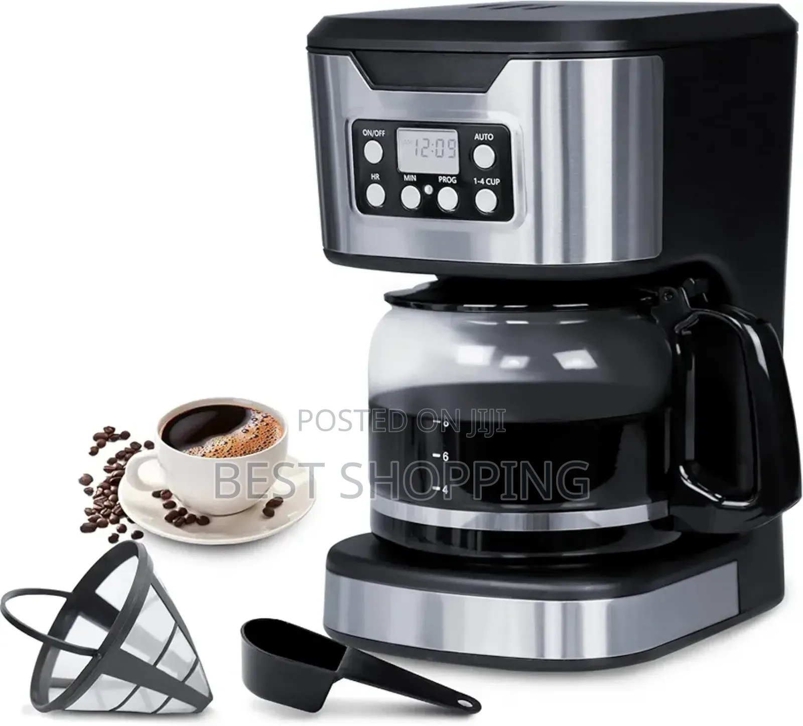 Houseaid 12 Cup Coffee Maker Semi Digital