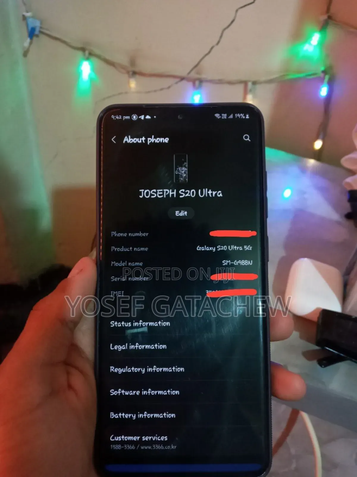 Samsung Galaxy S20 Ultra 5G 256 GB Silver