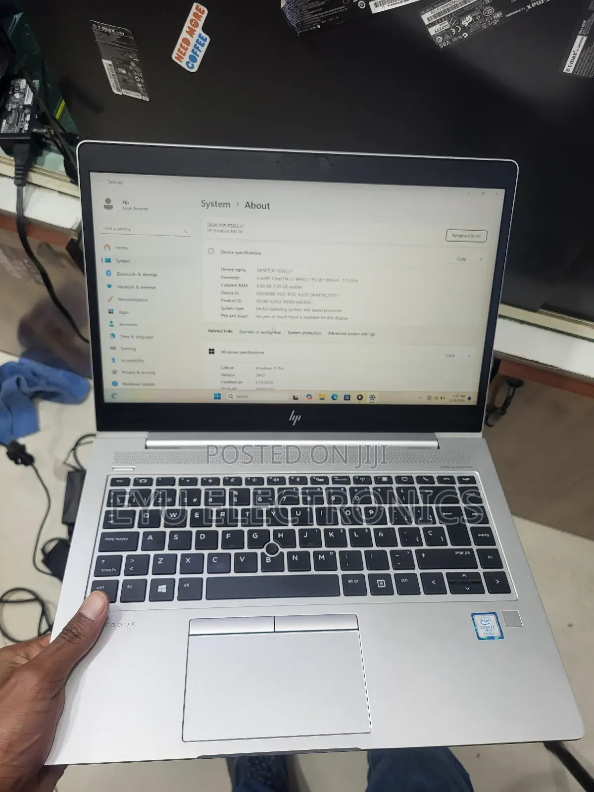 New Laptop HP EliteBook 840 8GB Intel Core i7 SSD 512GB