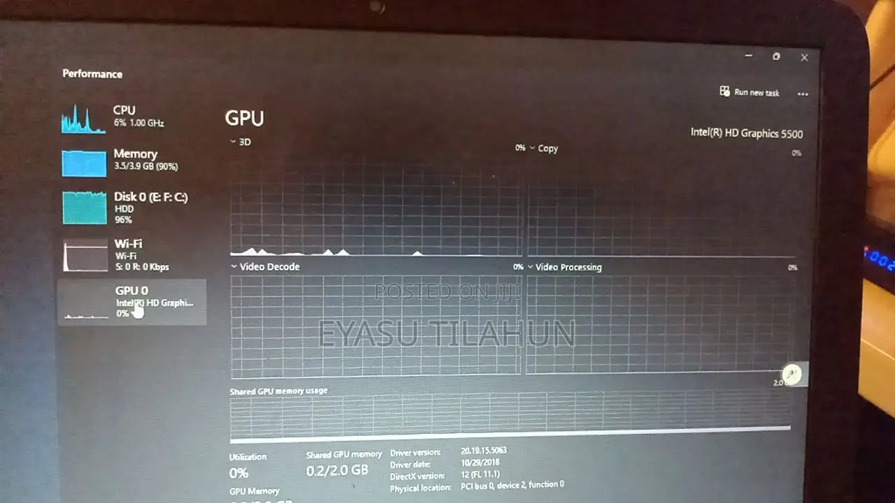 Laptop HP Stream Notebook 4GB Intel Core i3 HDD 500GB