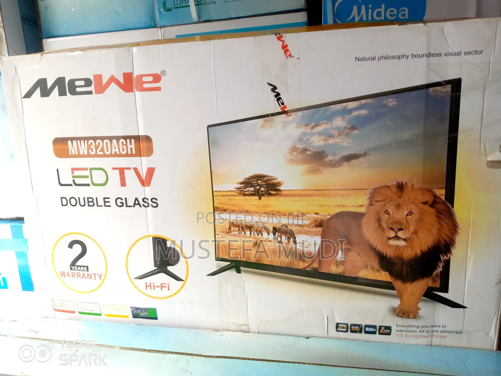 Mewe 32" Tv Duobl Glass