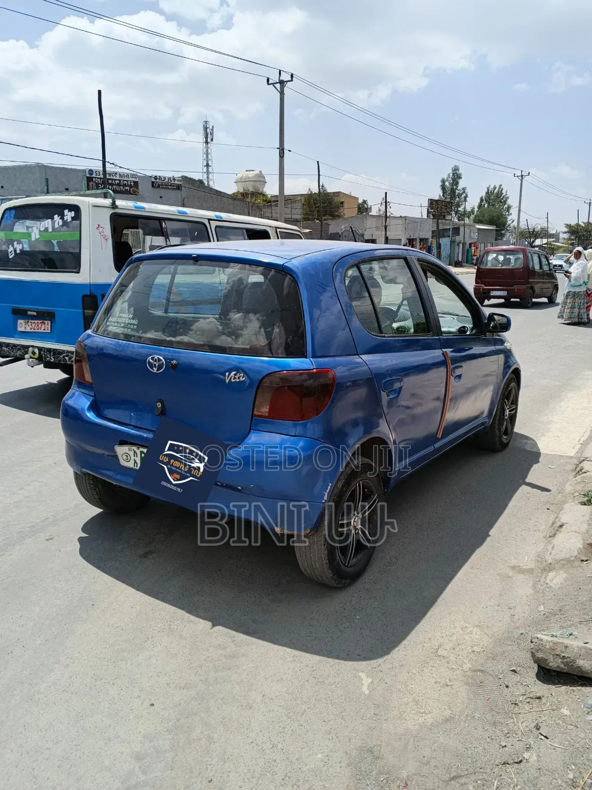 Toyota Vitz 1.0 FWD 3dr 2000 Blue