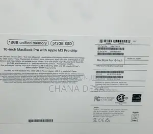 New Apple MacBook Pro 2023 M3 Pro 16-inch 36GB Apple M3 Pro SSD 512GB