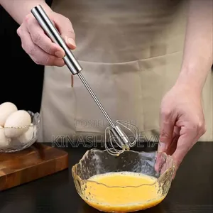 Semi Automatic Egg Whisk(Stainless Steel Material)