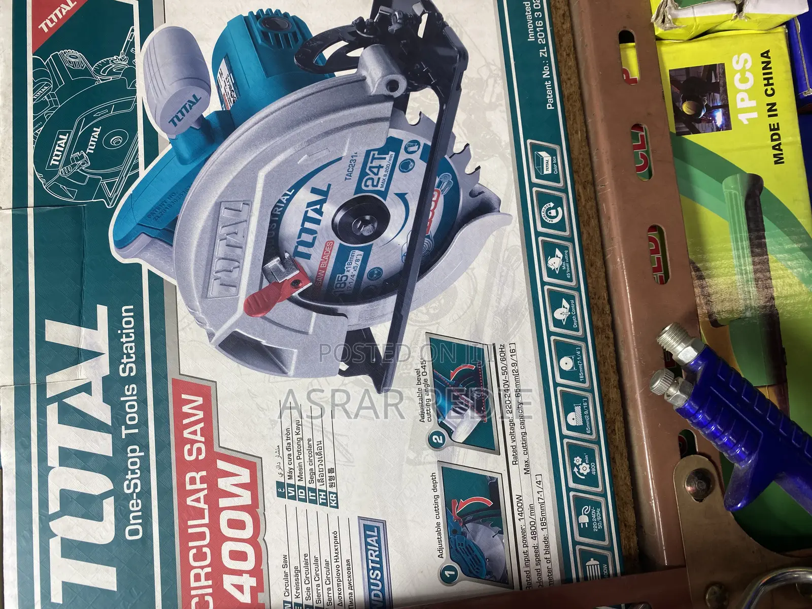 Total Circular Saw 1400w – Powerful Wood Cutting Machine