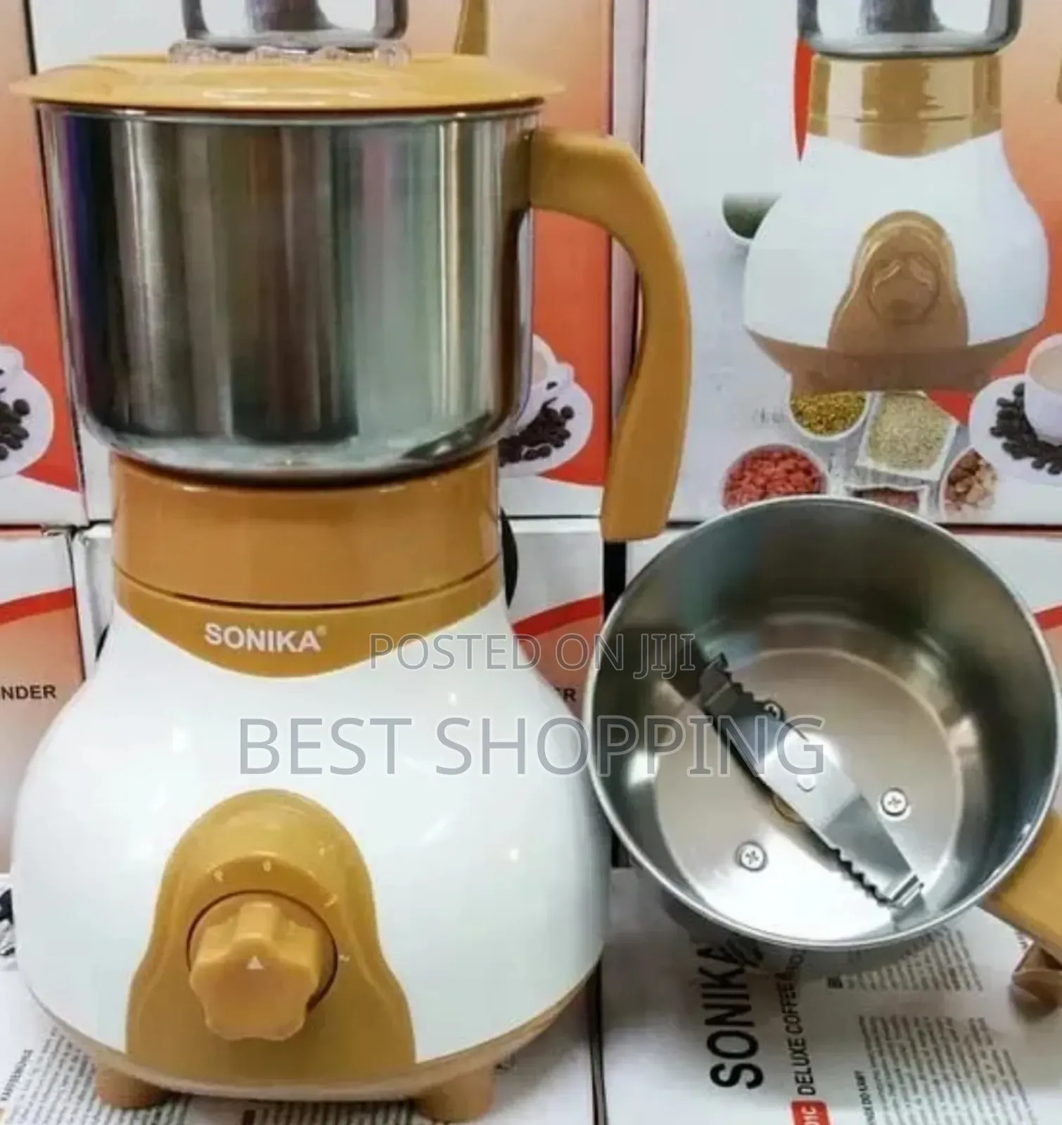 Sonika Deluxe Coffee Grinder and Spice Grinder የቅመማ ቅመም መፍጫ