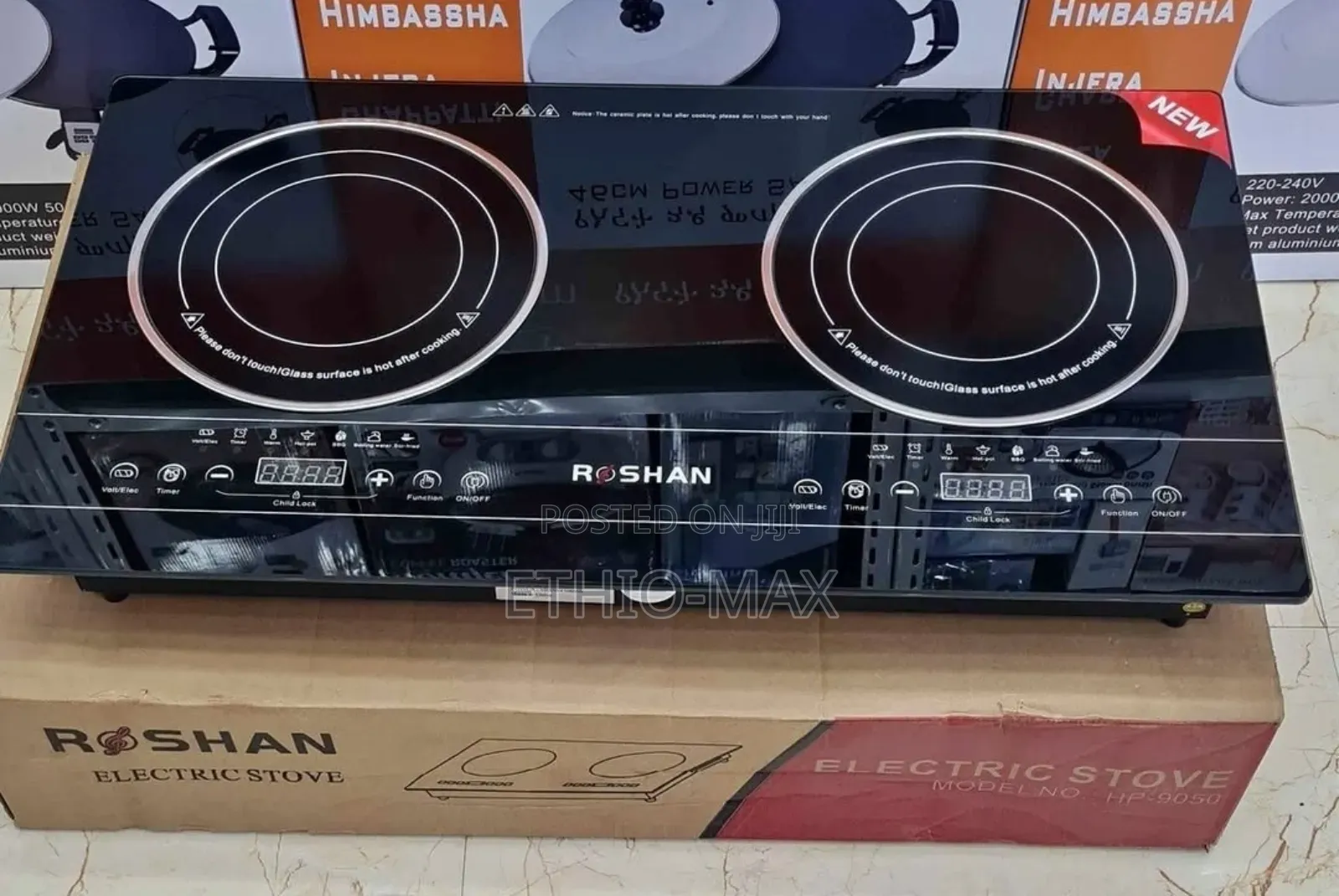 Roshan Touch Stove – Digital Electric Cooker | Modern Des