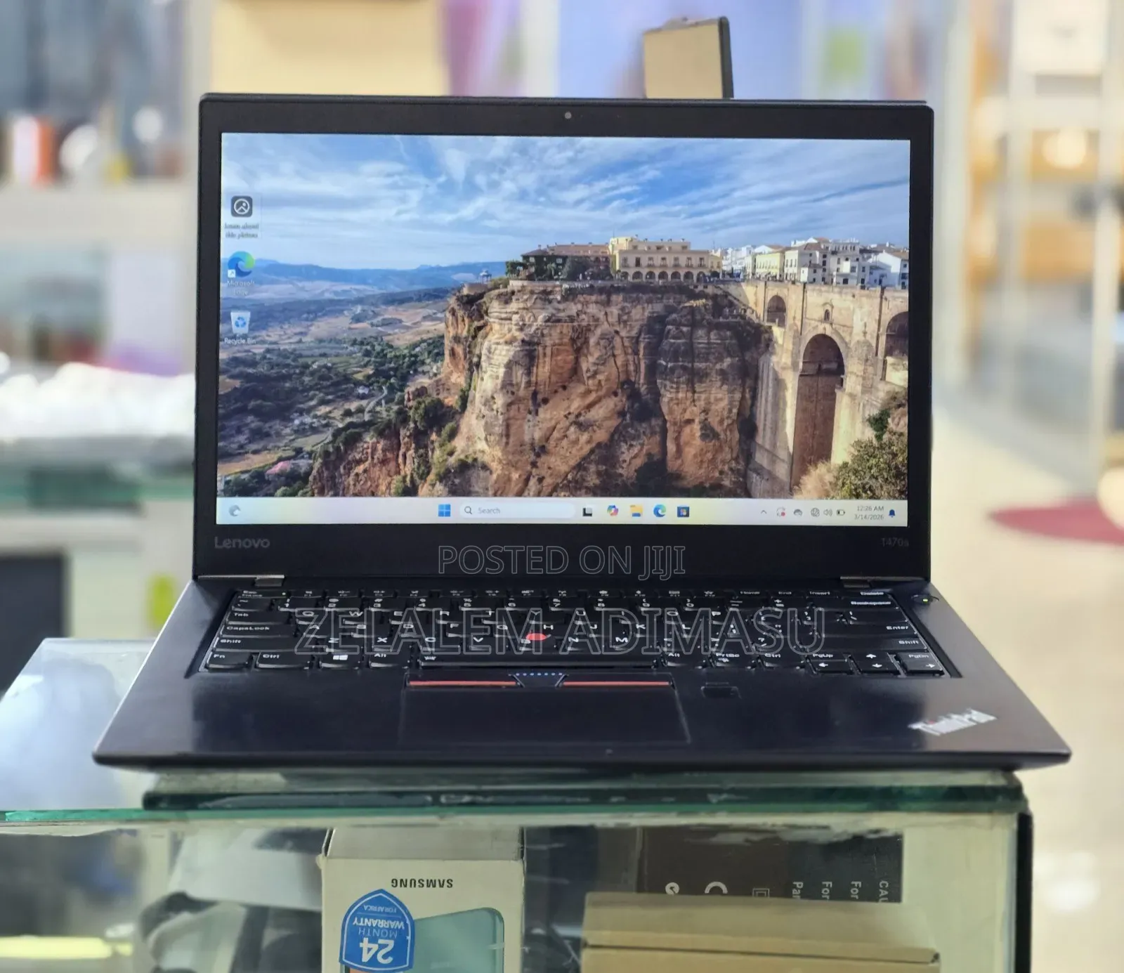 New Laptop Lenovo ThinkPad T470s 8GB Intel Core i5 SSD 256GB