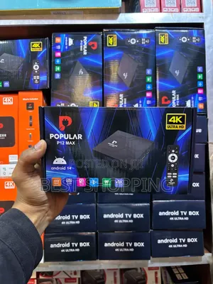Popular P-12max Android Tv Smart Box የቲቪ ስማርት ማድረጊያ 16 Gb 2 Gb Ram
