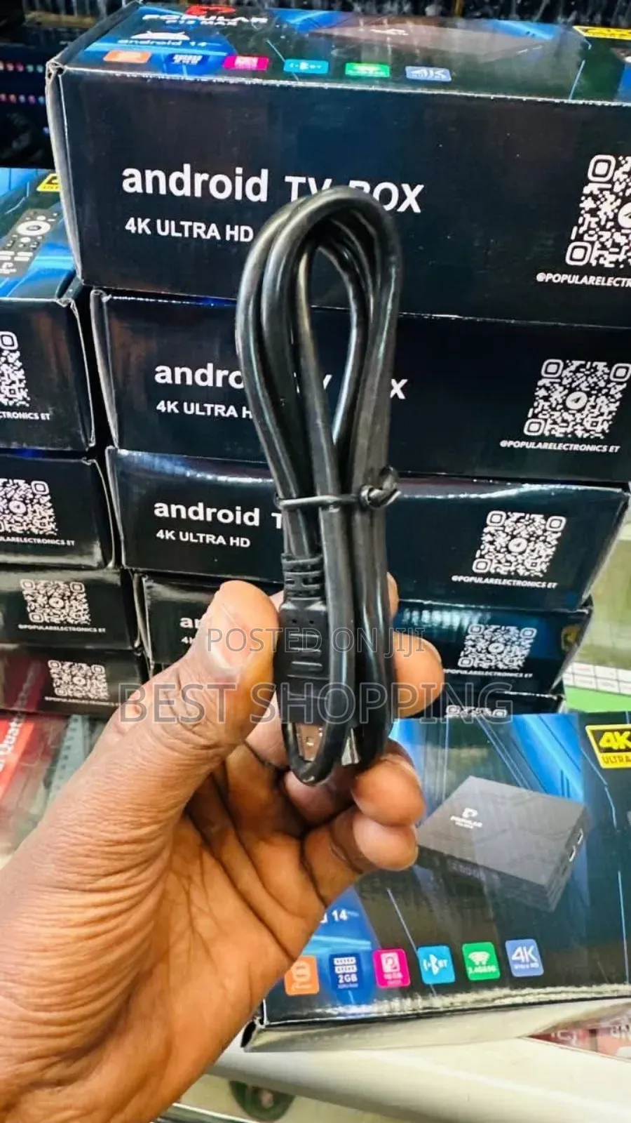 Popular P-12max Android Tv Smart Box የቲቪ ስማርት ማድረጊያ 16 Gb 2 Gb Ram