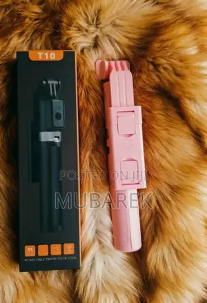 T10 Selfie Stick: Non-Slip Grip Handle With Integrated Tripod Base
