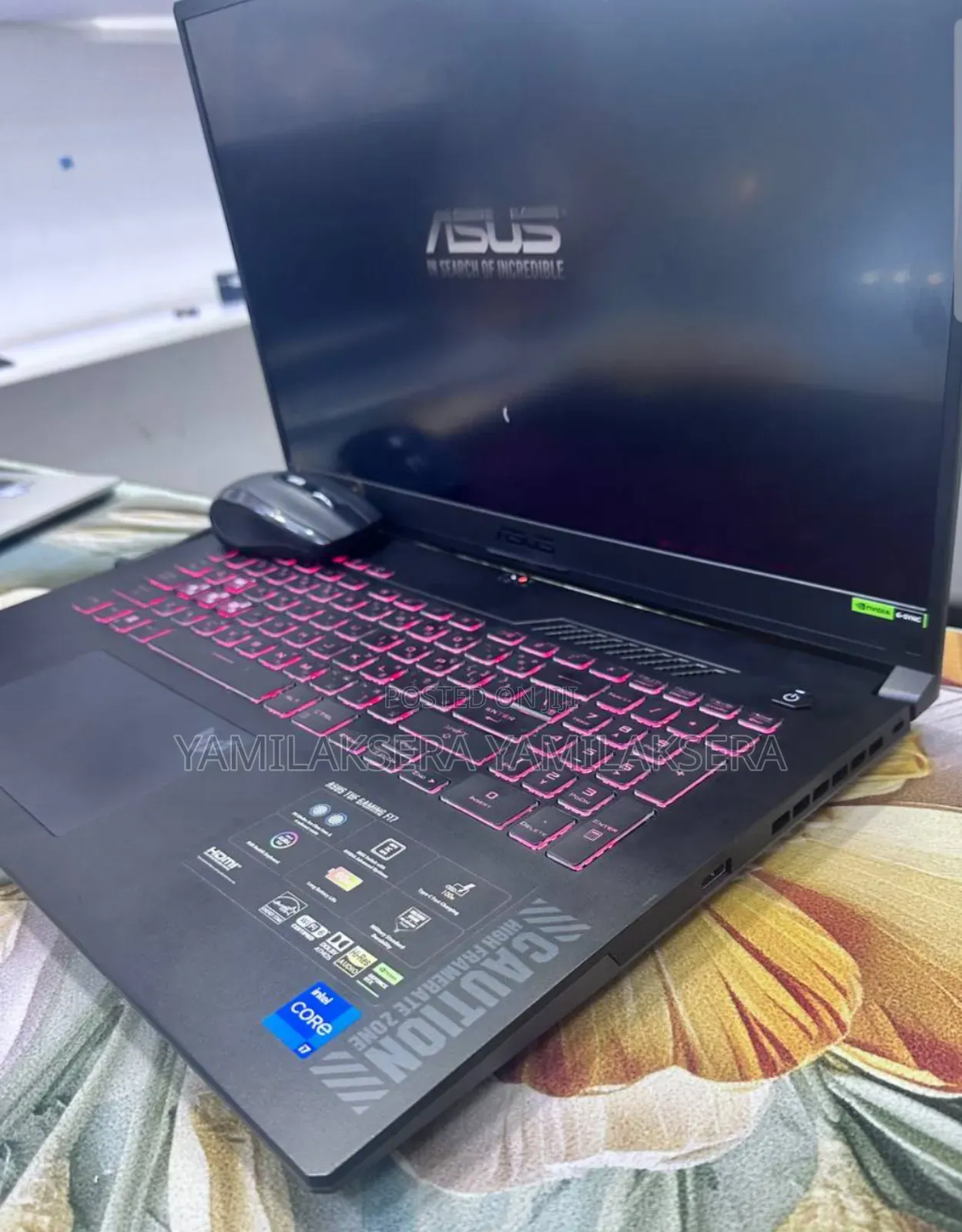 New Laptop Asus TUF Gaming F16 16GB Intel Core i7 SSD 1T