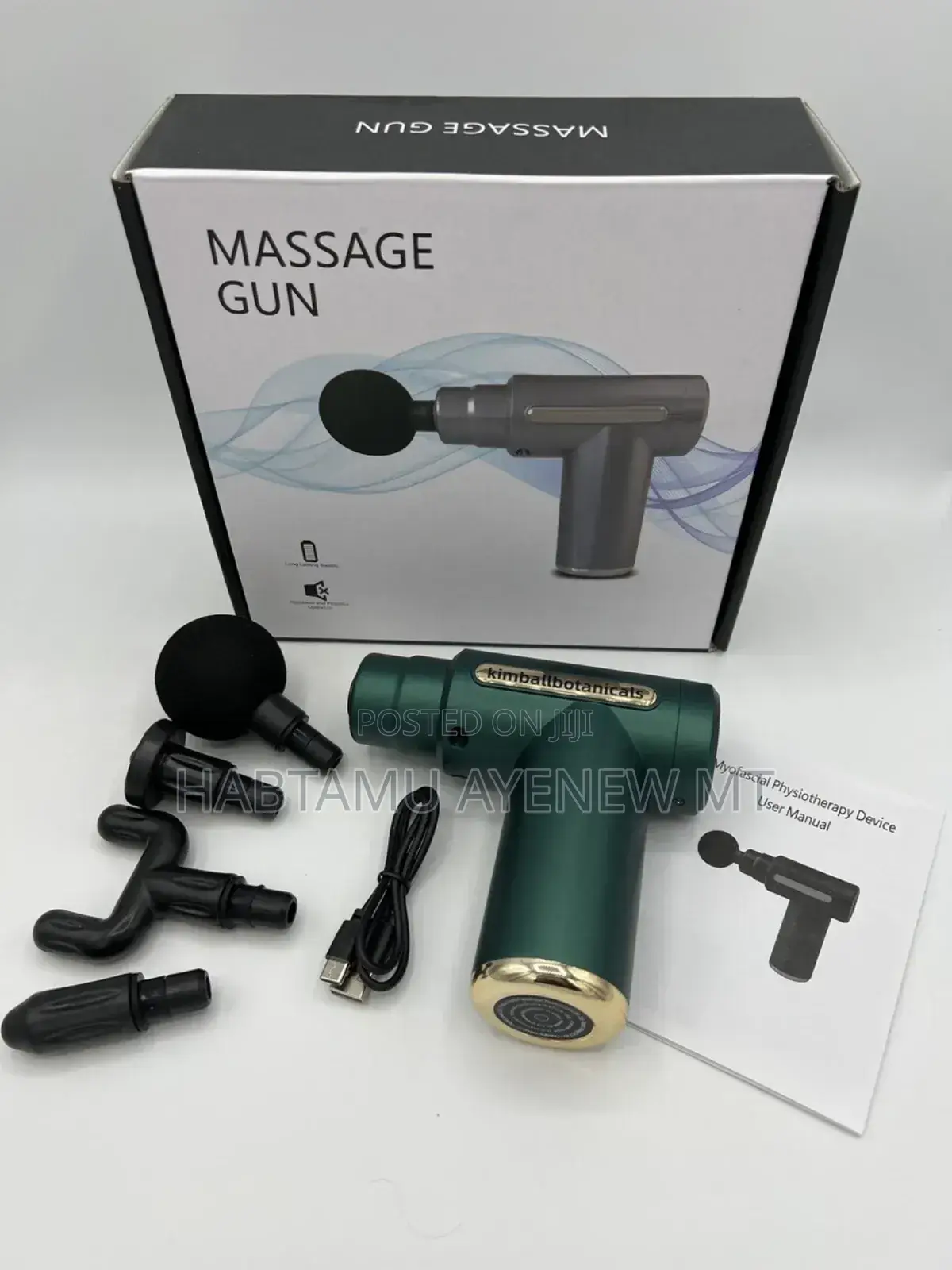 Massage Gun ማሳጅ ገን 4 In 1 4 ተቀያያሪ መታሻ ያለው የተፃፈው ዋጋ አሁን ያለበት ነው!