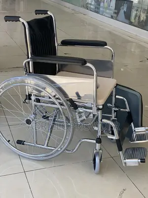 Wheelchair Commode Wheelchair ተቀምጠዉ ሳይንገላቱ ሚፀዳዱበት ተቀሳቃሽ Wheelchai