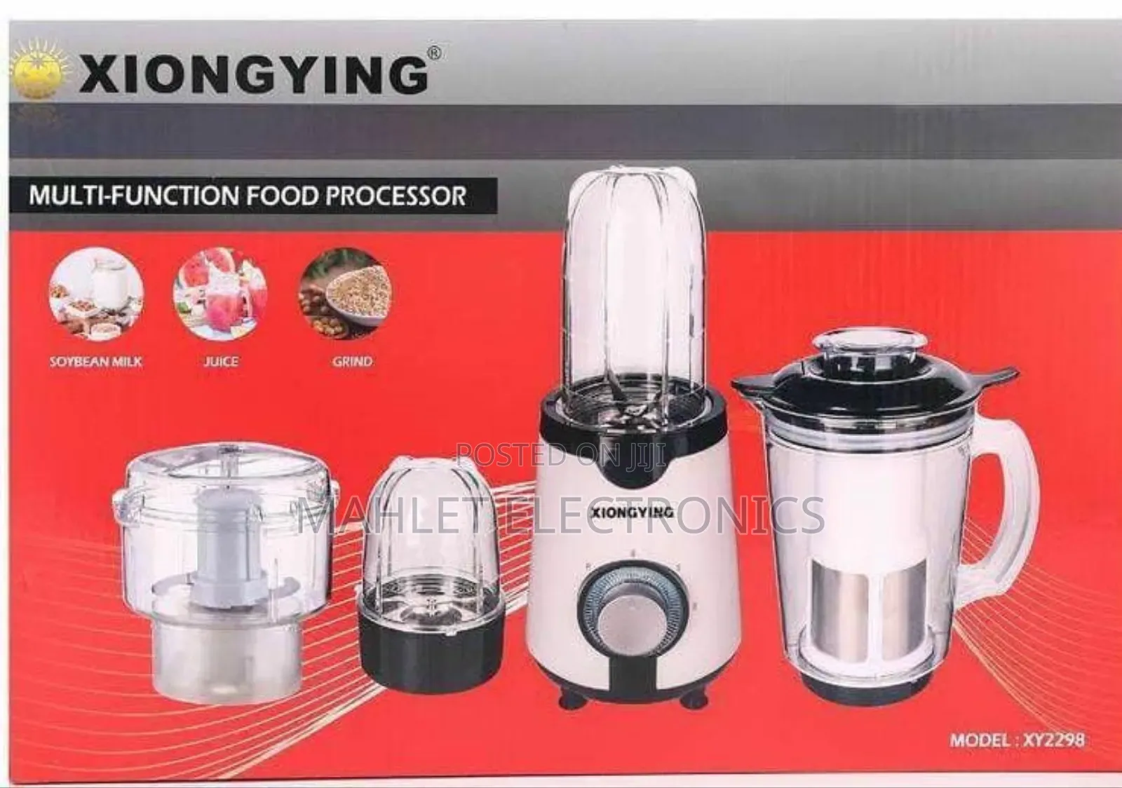 Xiongying ባለብዙ አገልግሎት ምግብ ማቀነባበሪያ - Juicer, Grinder, Chopper Blender