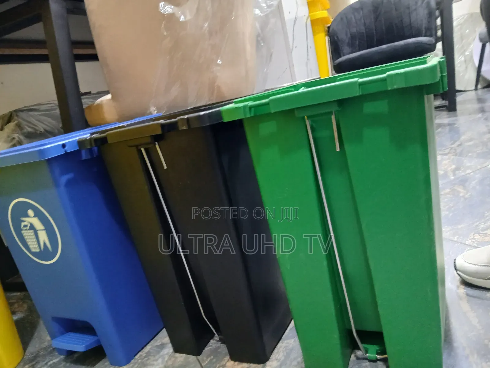Garbage Color-Coded Pedal-Operated Trash for Waste Segregation