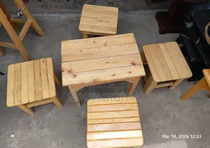 40 By 70 Wooden Cafe Mini Table | ከእንጨት የተሰራ የካፌ ጠረጴዛ
