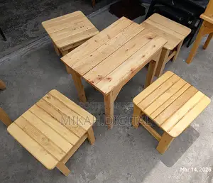 40 By 60 Wooden Cafe Mini Table | ከእንጨት የተሰራ የካፌ ጠረጴዛ