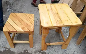 40 By 40 Wooden Cafe Mini Table | ከእንጨት የተሰራ የካፌ ጠረጴዛ