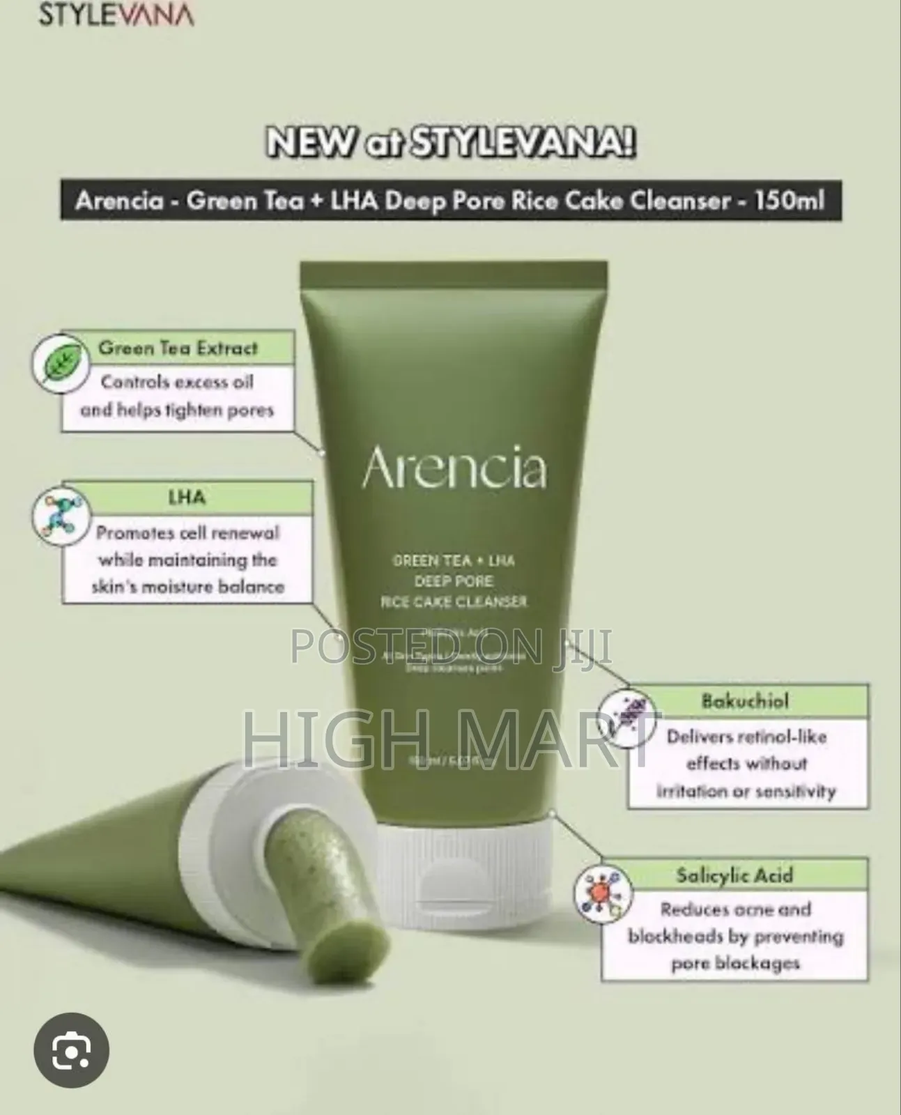 Arencia Green Tea Lha Cleanser