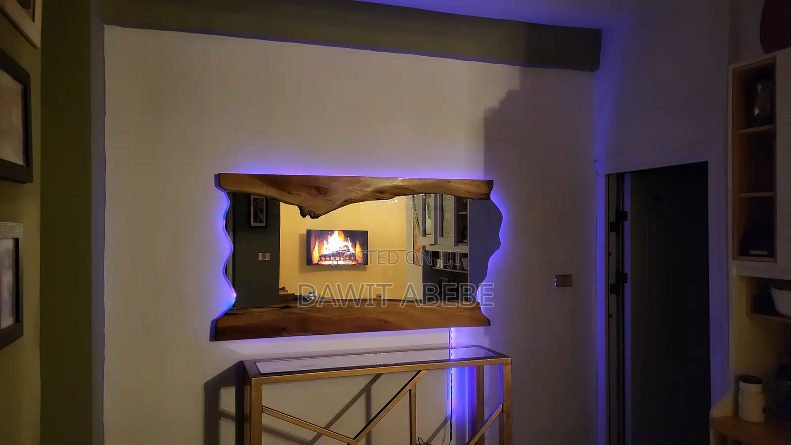 Handcrafted Rustic Wood Mirror
