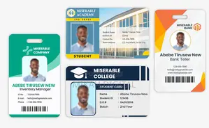 350g Mica PVC Id Card Printing Service | Designing Delivery