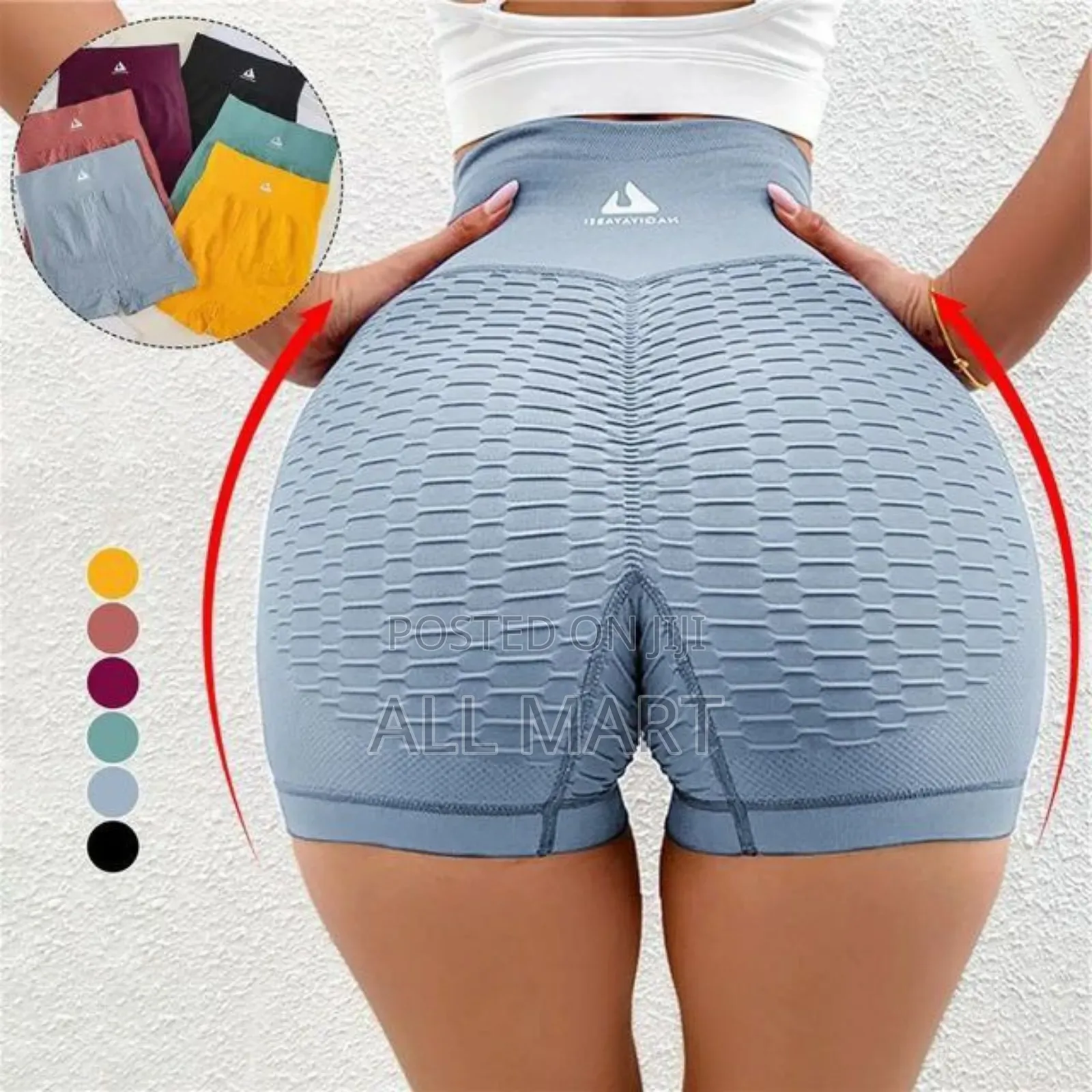 High Waist Butt Lifting Yoga Shorts