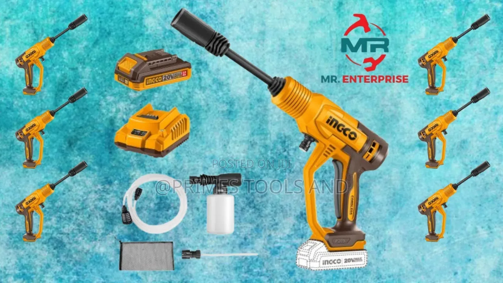 Ingco 20v Cordless Pressure Washer – Portable High Pressure Cleaner