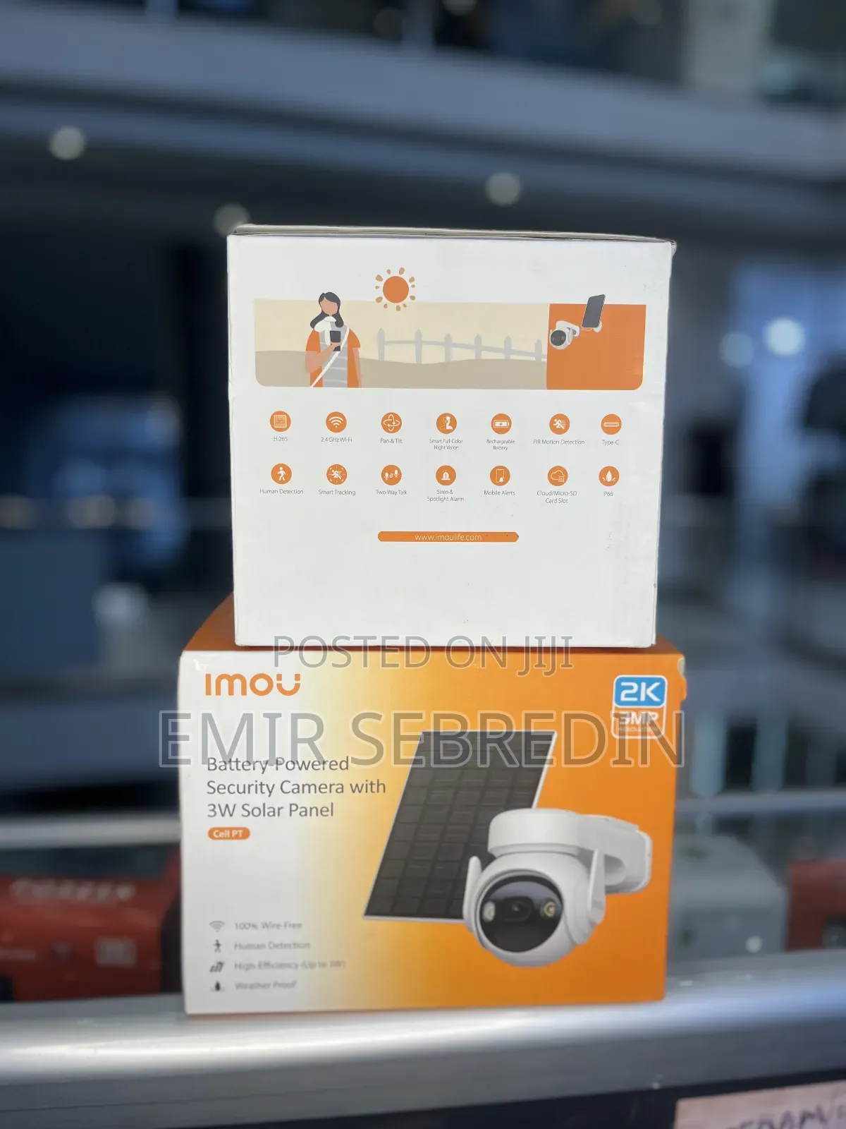 Imou Cell Pt Battery Powered With Solar Panel Smart Security Camera