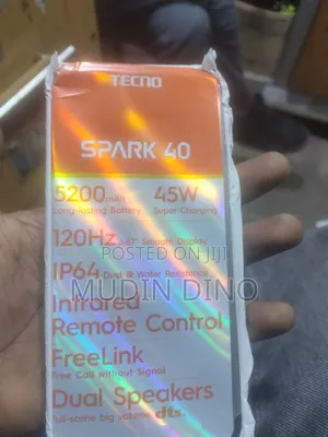 New Tecno Spark 40 128 GB Gray