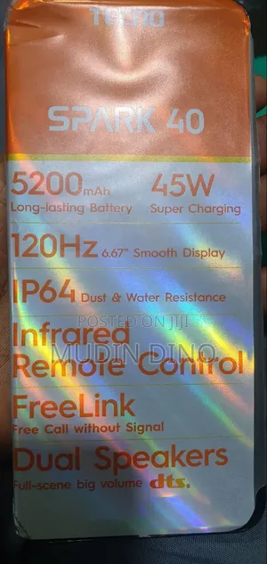 New Tecno Spark 40 128 GB Gray