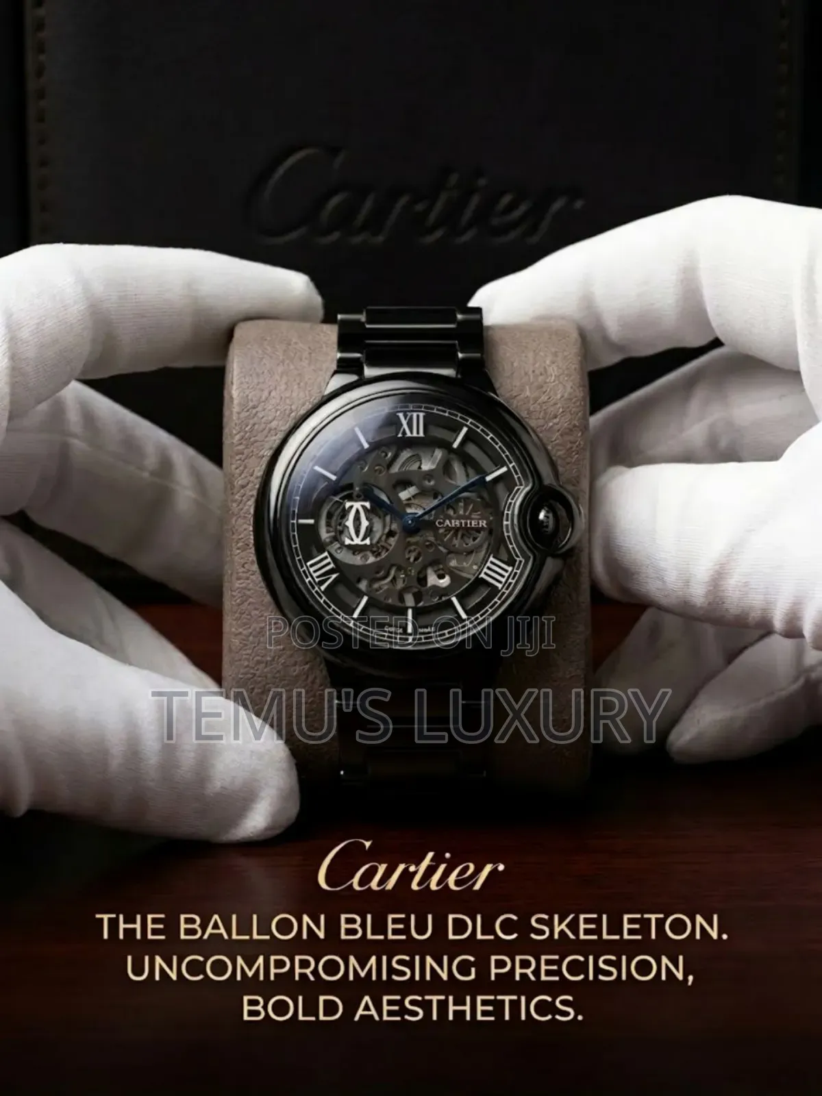 Cartier Automatic Mechanical Premium Quality Men's | Skeleton Dial