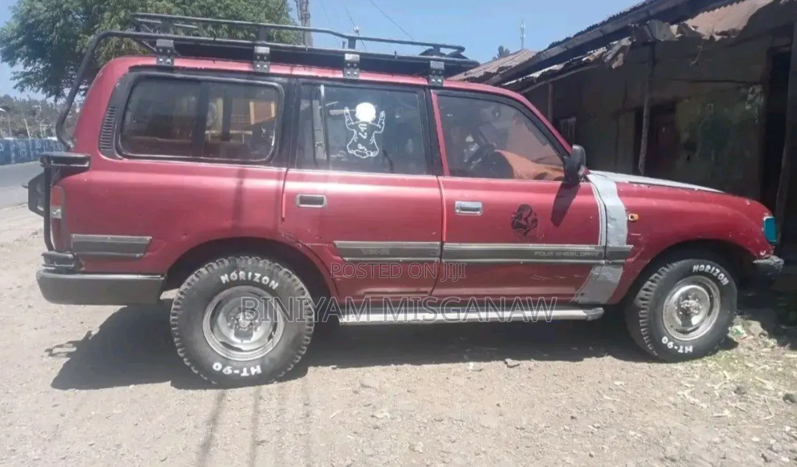 Toyota Land Cruiser 1990 Red
