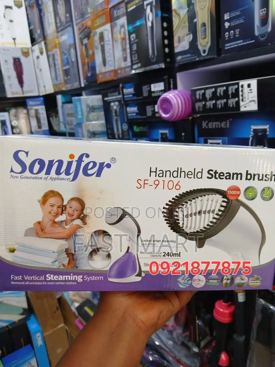 Stainless Steel Handheld Steamer for Efficient De-Wrinkling Worried