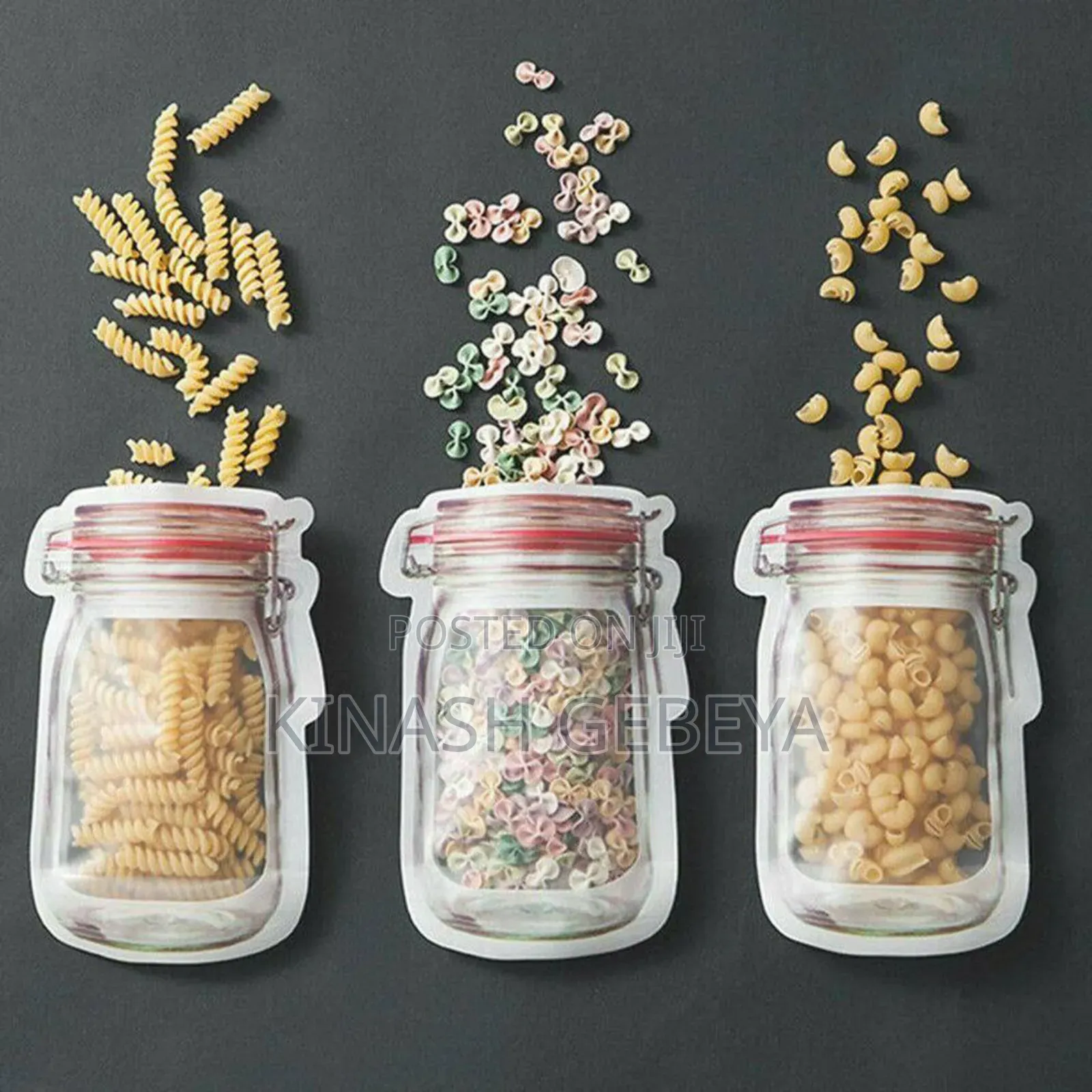 3pcs Reusable Plastic Jar Bottles Bag