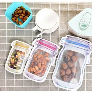 3pcs Reusable Plastic Jar Bottles Bag