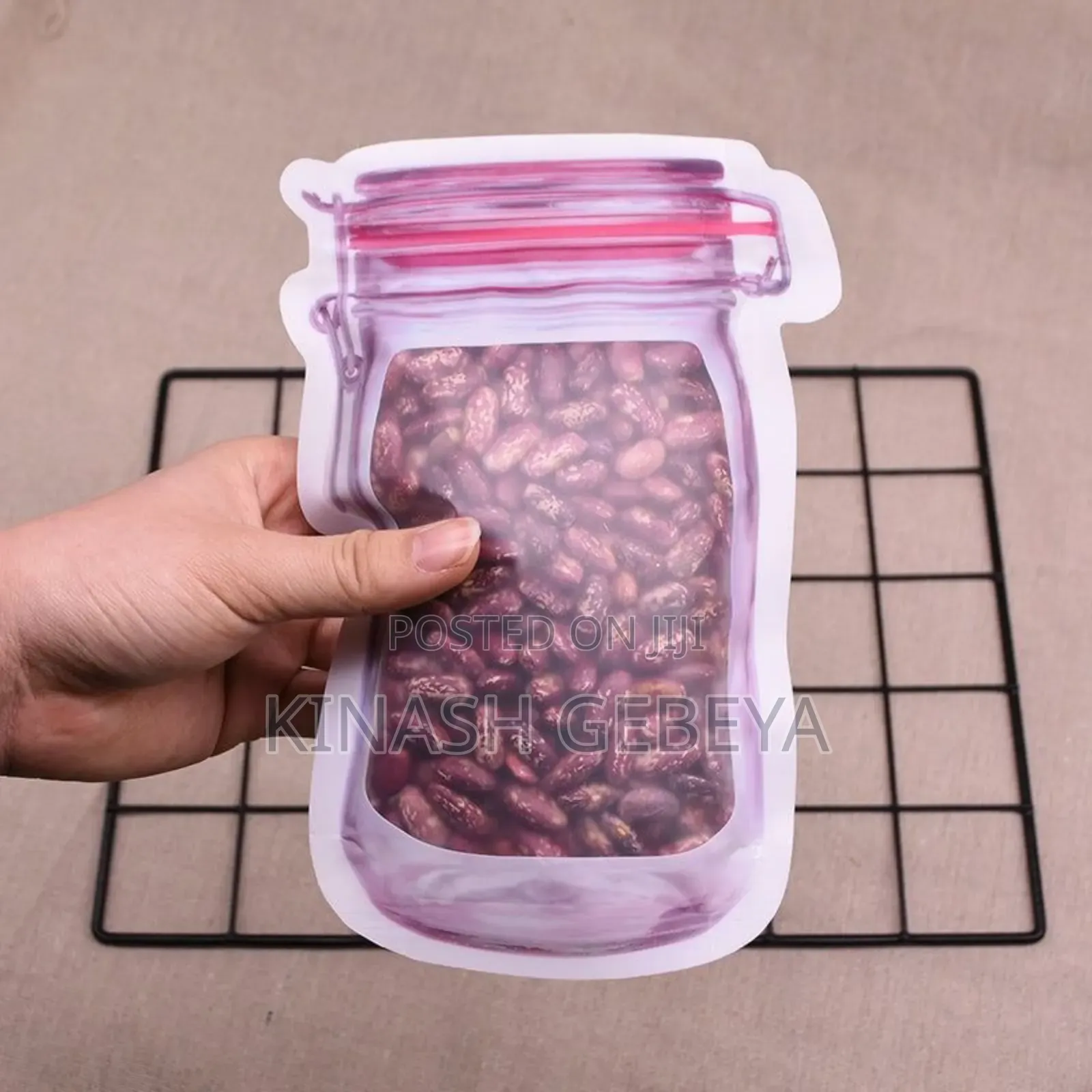 3pcs Reusable Plastic Jar Bottles Bag